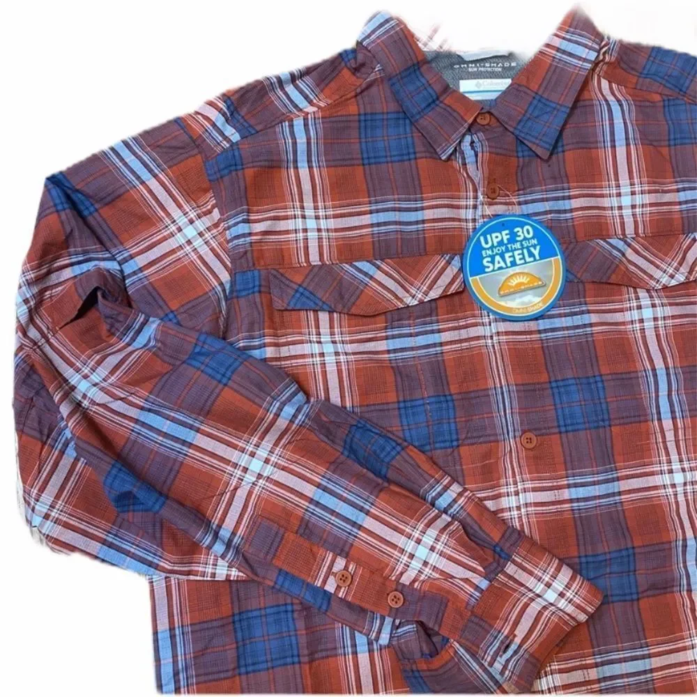 Kestrel Trail Plaid Long Sleeve Button Down shirt L Tall Large Big & Tall - Picture 2 of 5